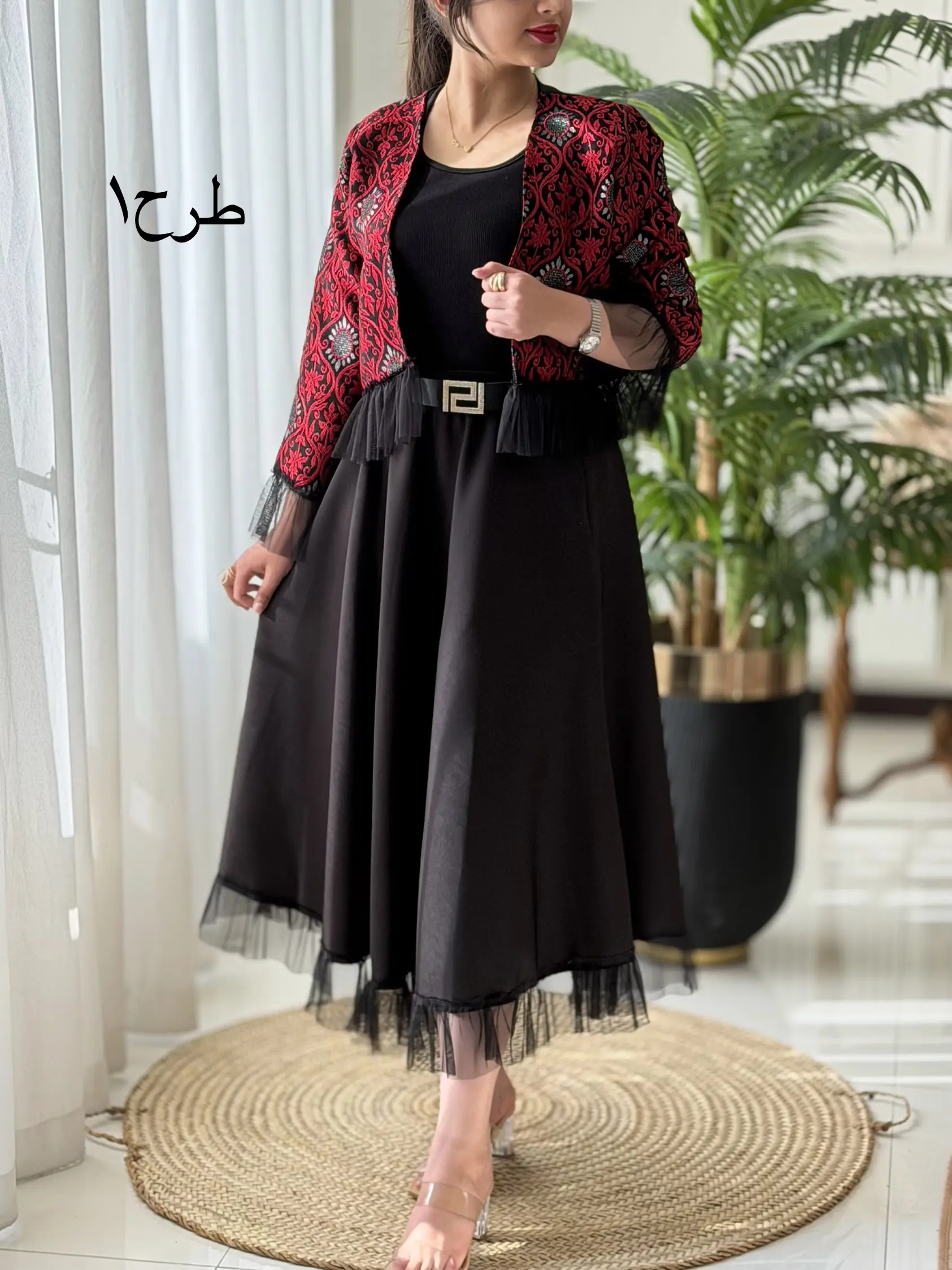 ست کت دامن یلدایی کد2307